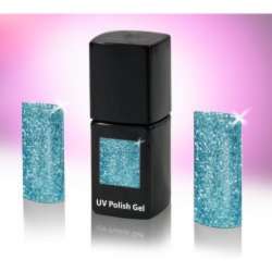 UV Polishgel glitter blau